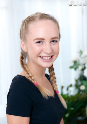 18 year old girl Kasey Chase submits to a dominant man wearing latex gloves